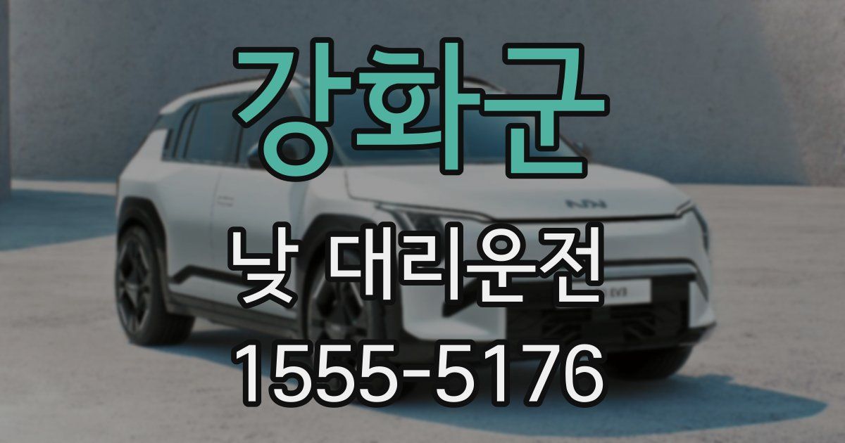 강화군 낮 대리운전
