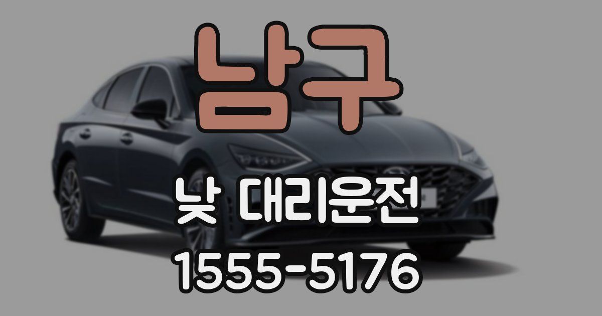남구 낮 대리운전