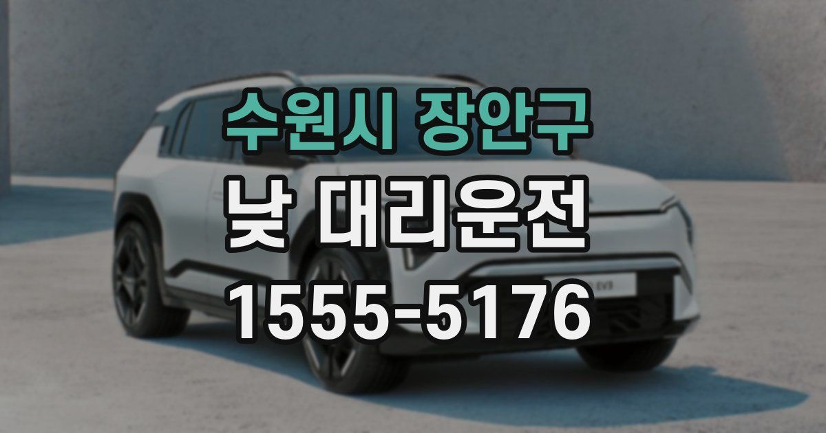수원시 장안구 낮 대리운전