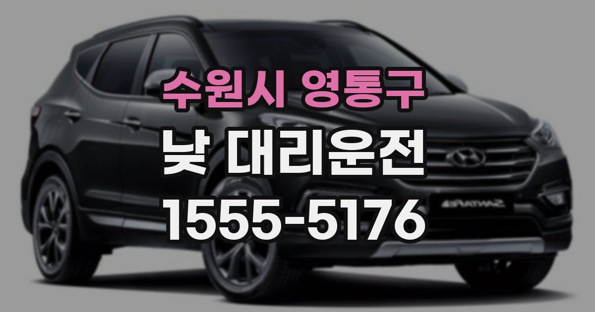 수원시 영통구 낮 대리운전