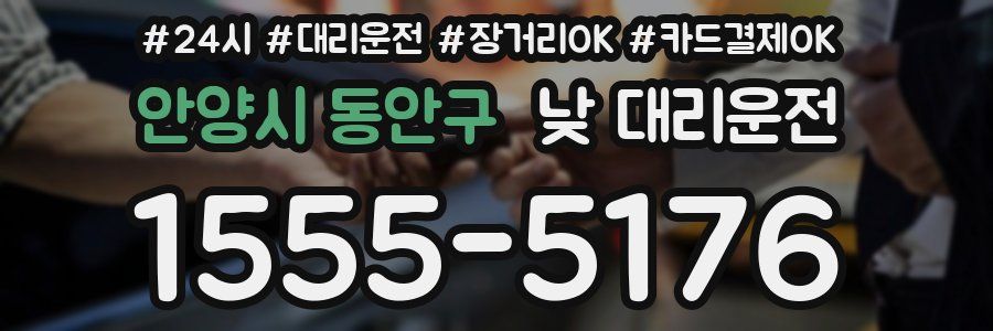 안양시 동안구 낮 대리운전