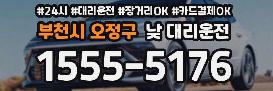 부천시 오정구 낮 대리운전