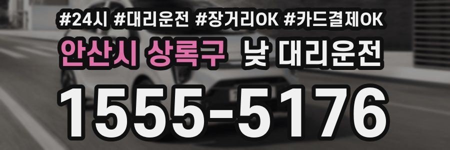 안산시 상록구 낮 대리운전