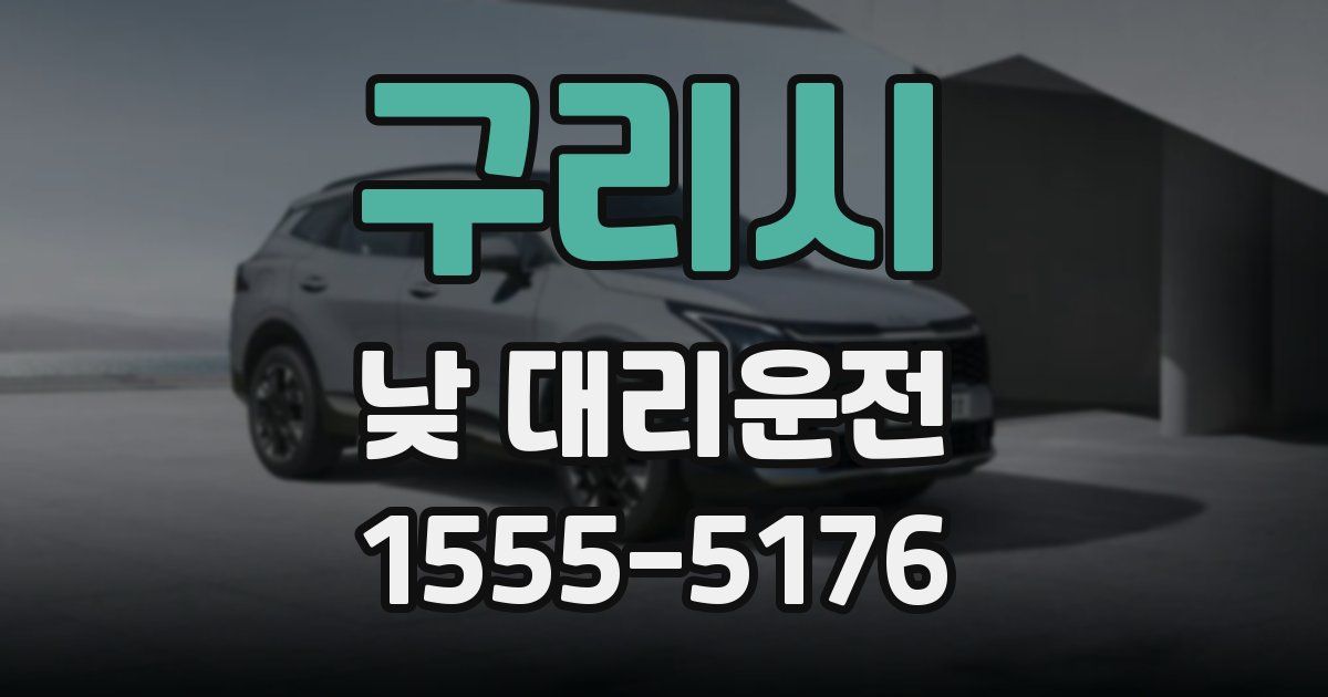 구리시 낮 대리운전
