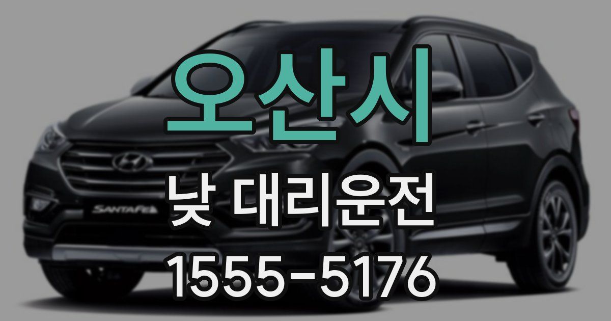 오산시 낮 대리운전
