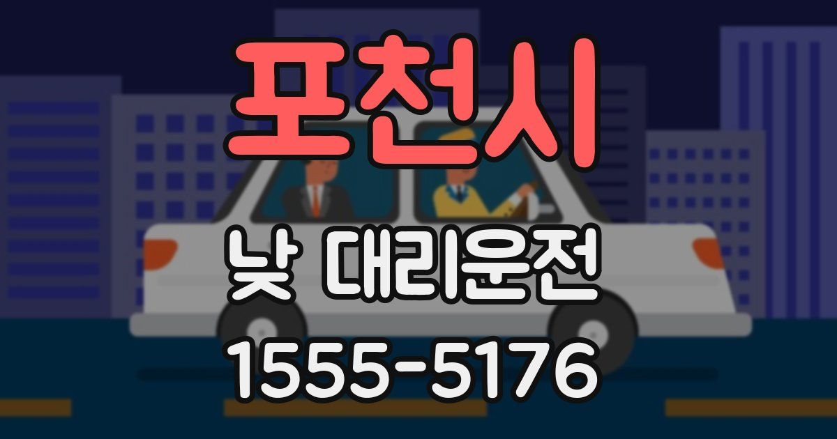 포천시 낮 대리운전