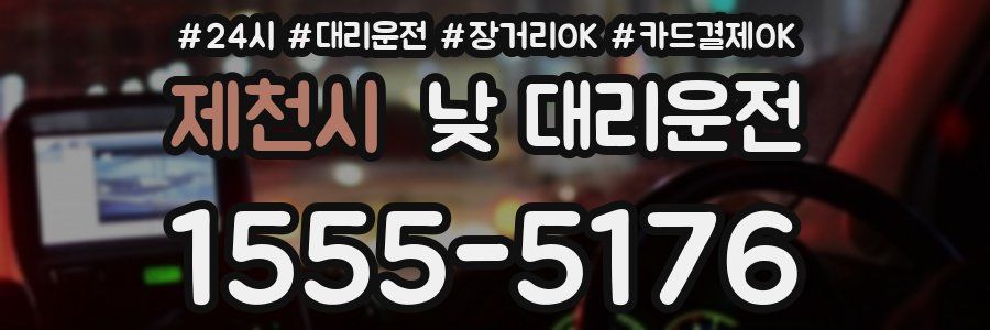 제천시 낮 대리운전