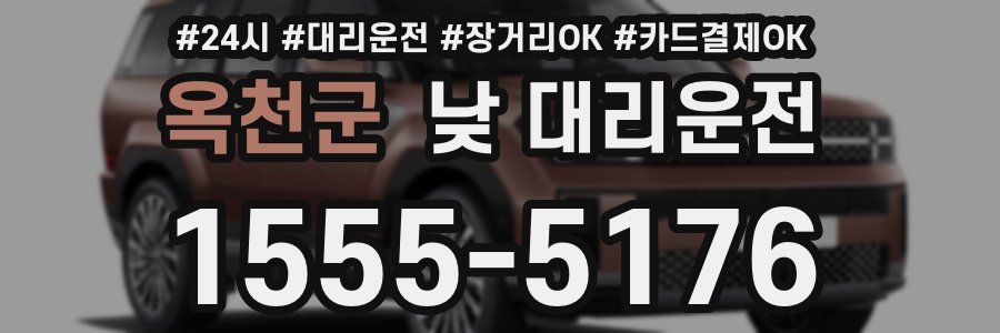 옥천군 낮 대리운전