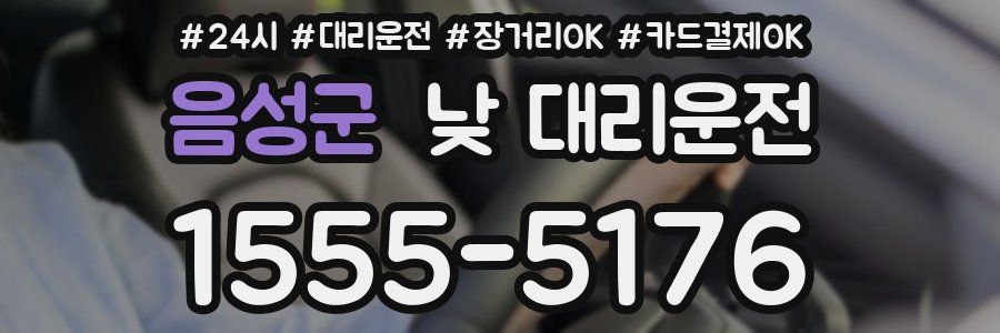음성군 낮 대리운전