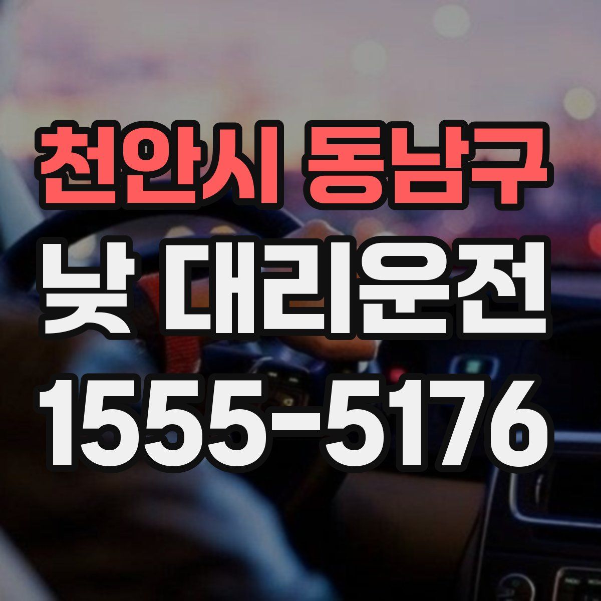 천안시 동남구 낮 대리운전