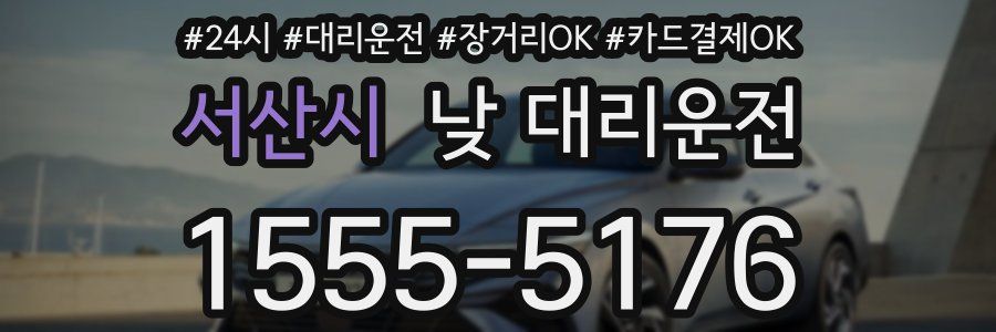 서산시 낮 대리운전