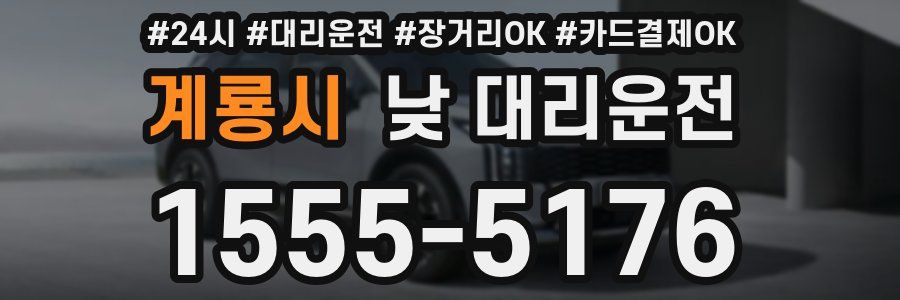 계룡시 낮 대리운전