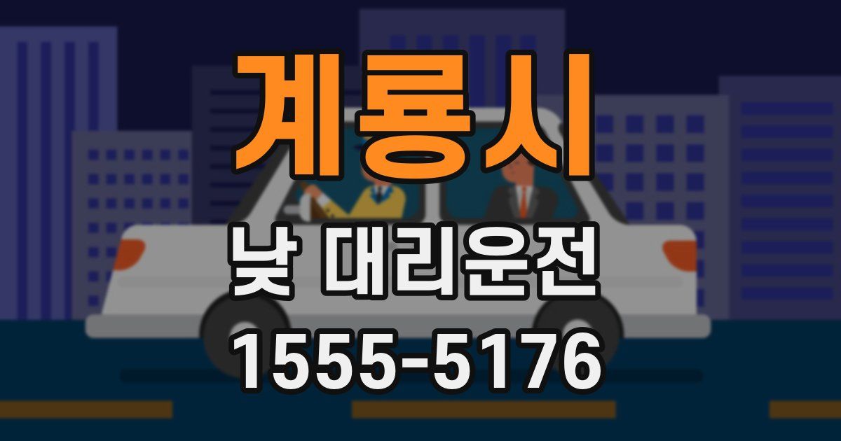 계룡시 낮 대리운전
