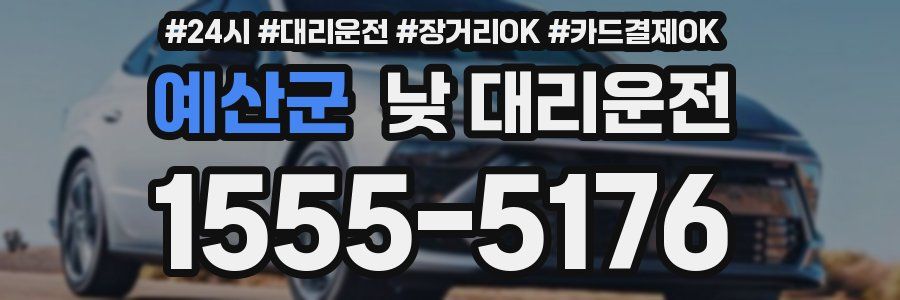 예산군 낮 대리운전