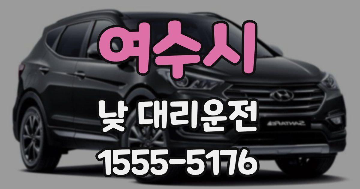 여수시 낮 대리운전