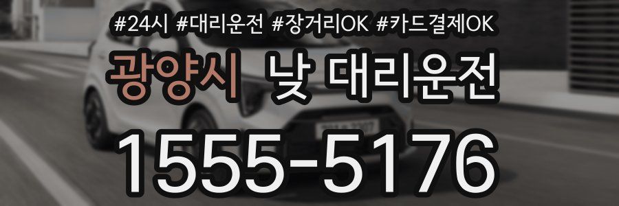 광양시 낮 대리운전