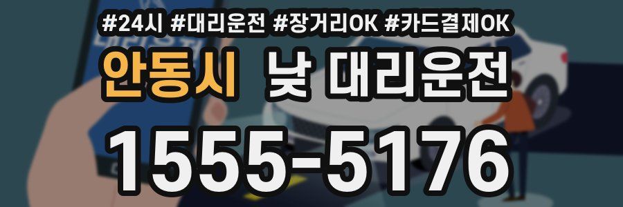 안동시 낮 대리운전