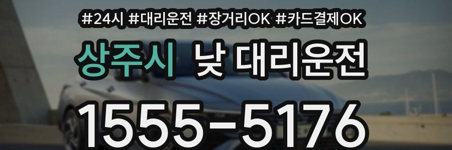 상주시 낮 대리운전
