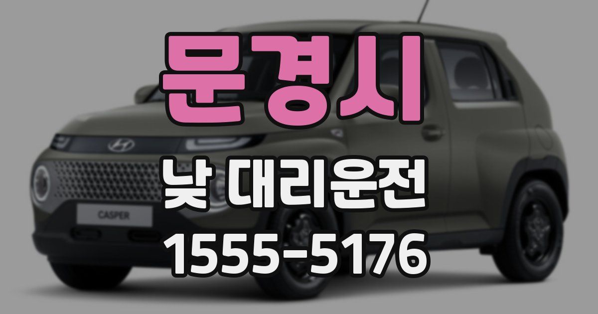 문경시 낮 대리운전