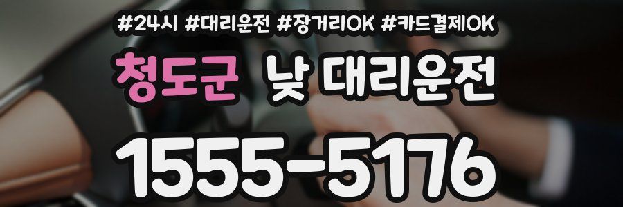 청도군 낮 대리운전