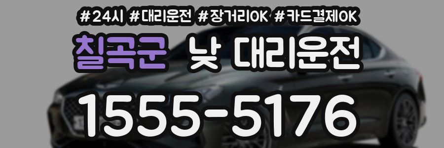 칠곡군 낮 대리운전
