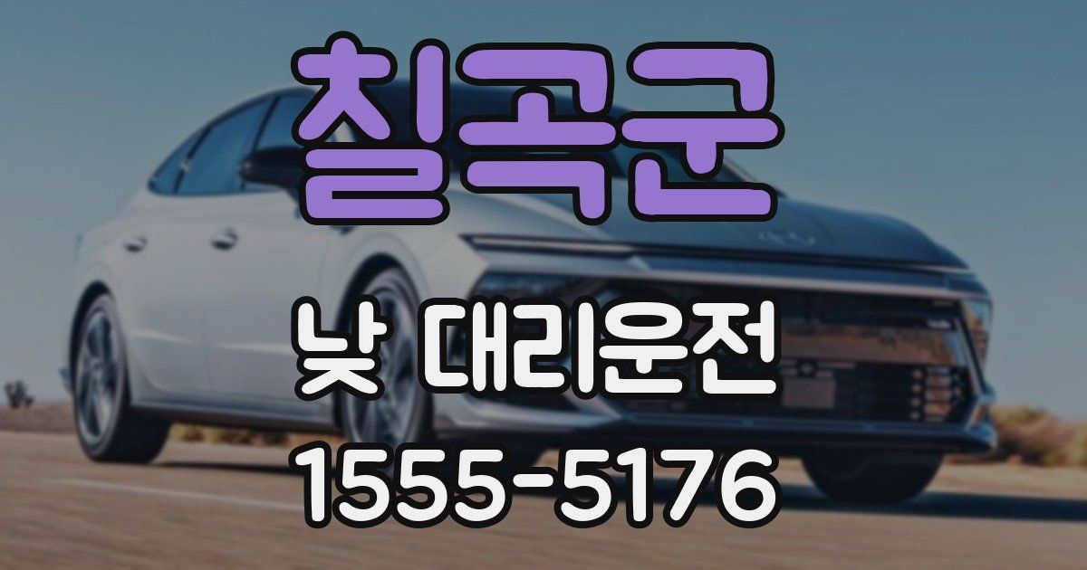 칠곡군 낮 대리운전