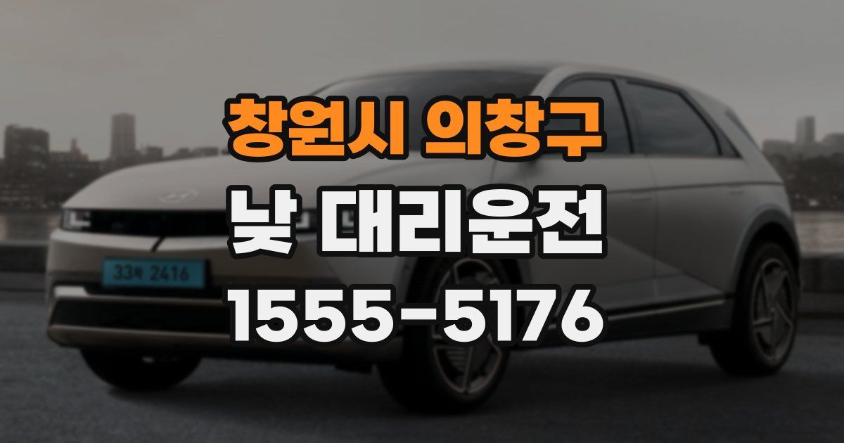 창원시 의창구 낮 대리운전