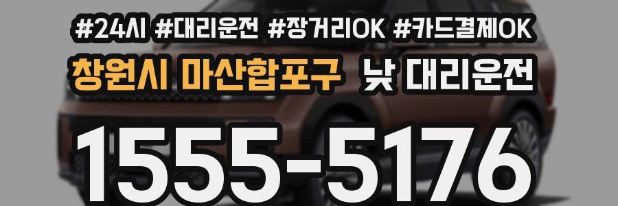 창원시 마산합포구 낮 대리운전