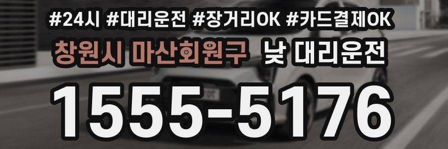 창원시 마산회원구 낮 대리운전