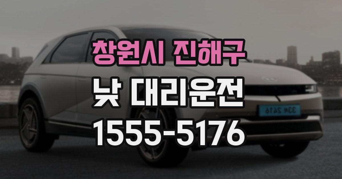 창원시 진해구 낮 대리운전