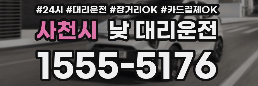사천시 낮 대리운전