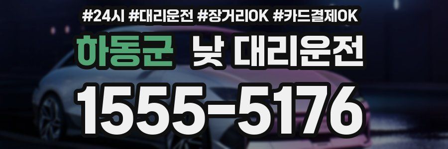 하동군 낮 대리운전