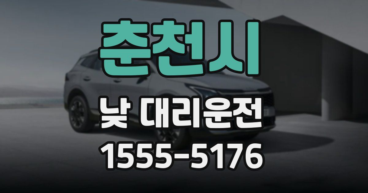 춘천시 낮 대리운전