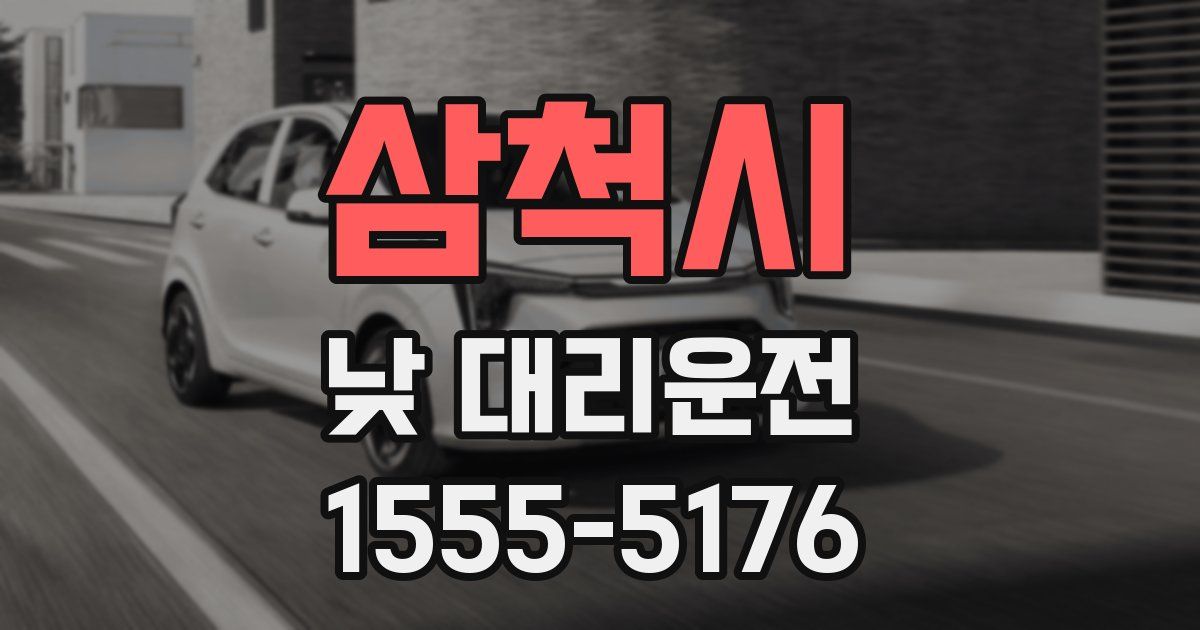 삼척시 낮 대리운전