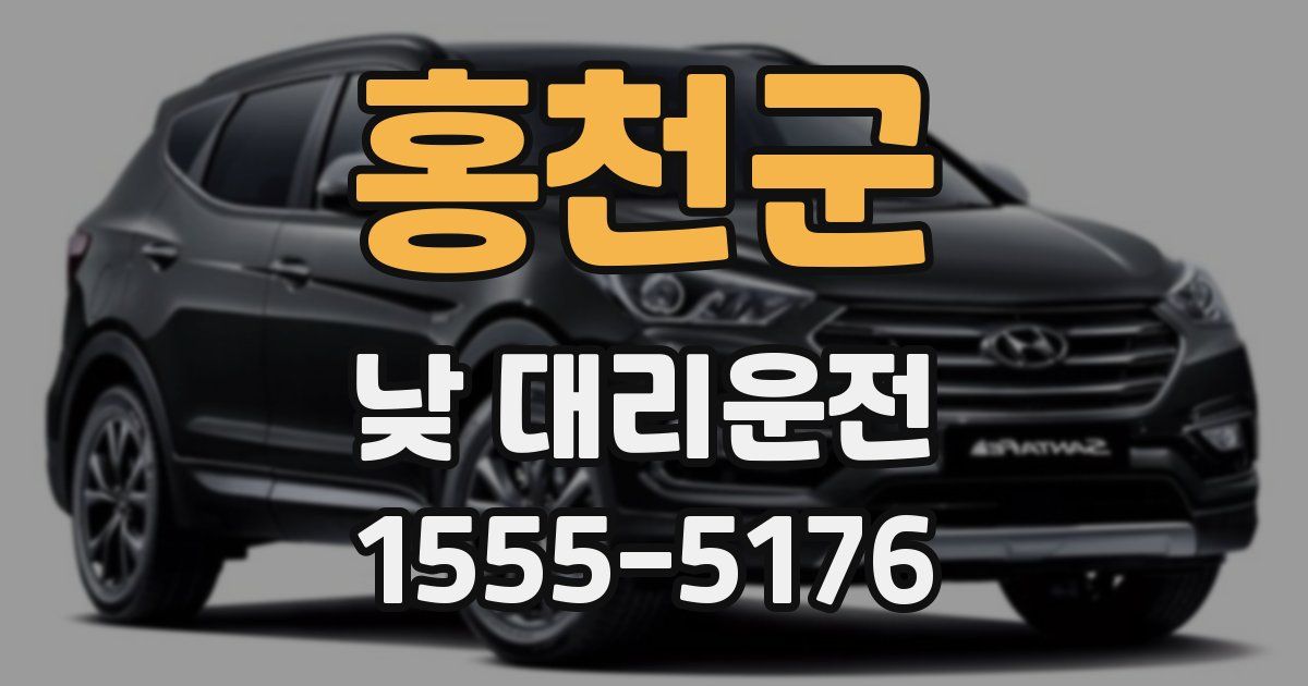 홍천군 낮 대리운전
