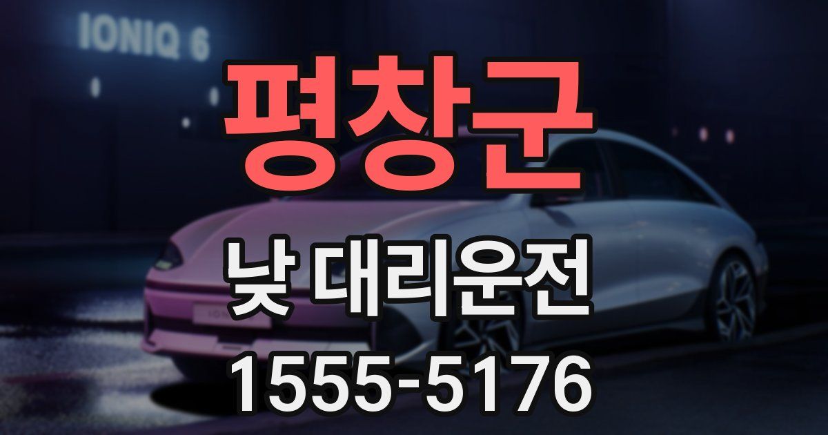 평창군 낮 대리운전