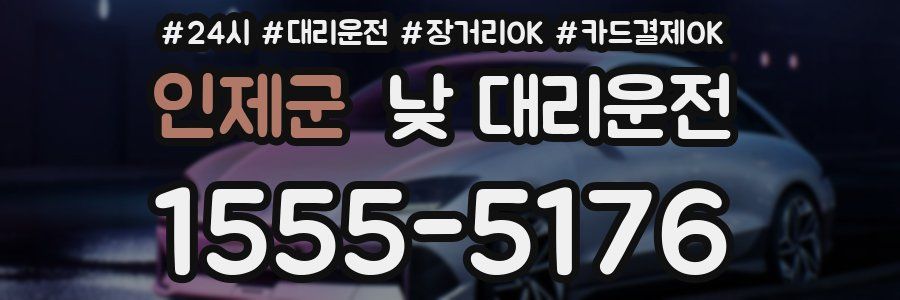 인제군 낮 대리운전