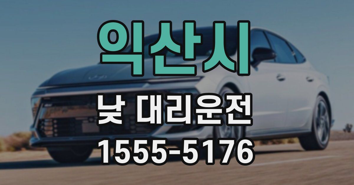 익산시 낮 대리운전