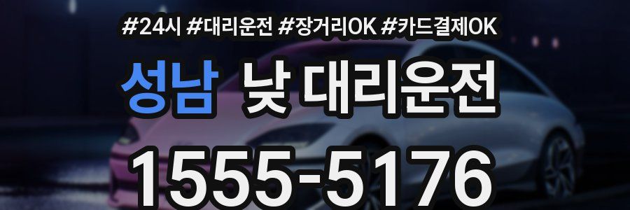 성남 낮 대리운전
