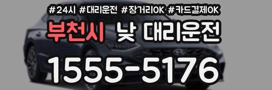 부천시 낮 대리운전