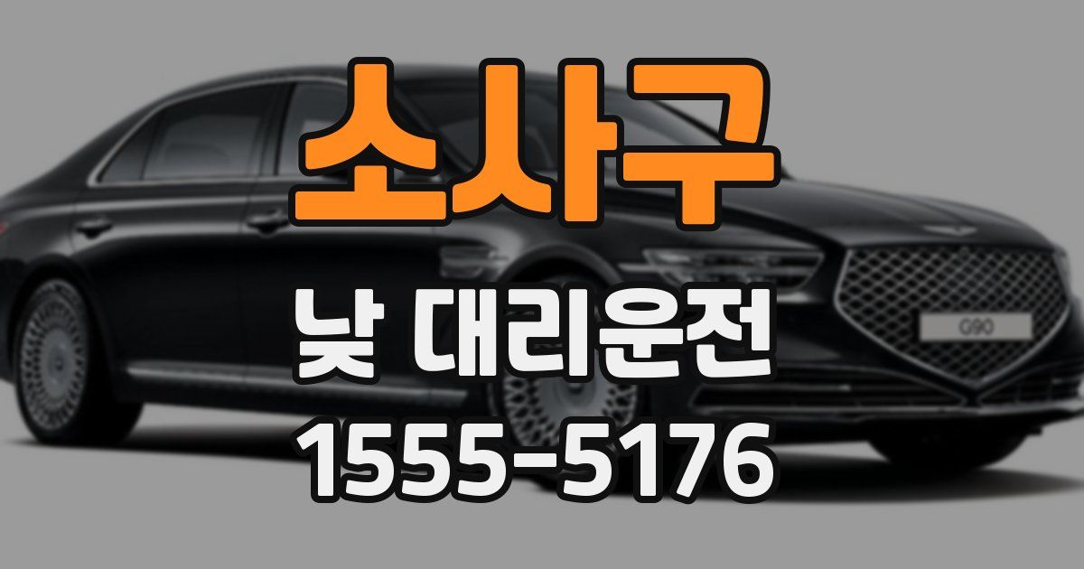 소사구 낮 대리운전