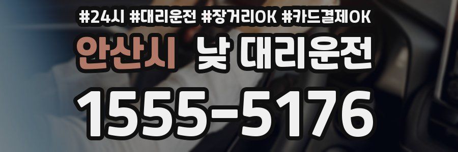 안산시 낮 대리운전
