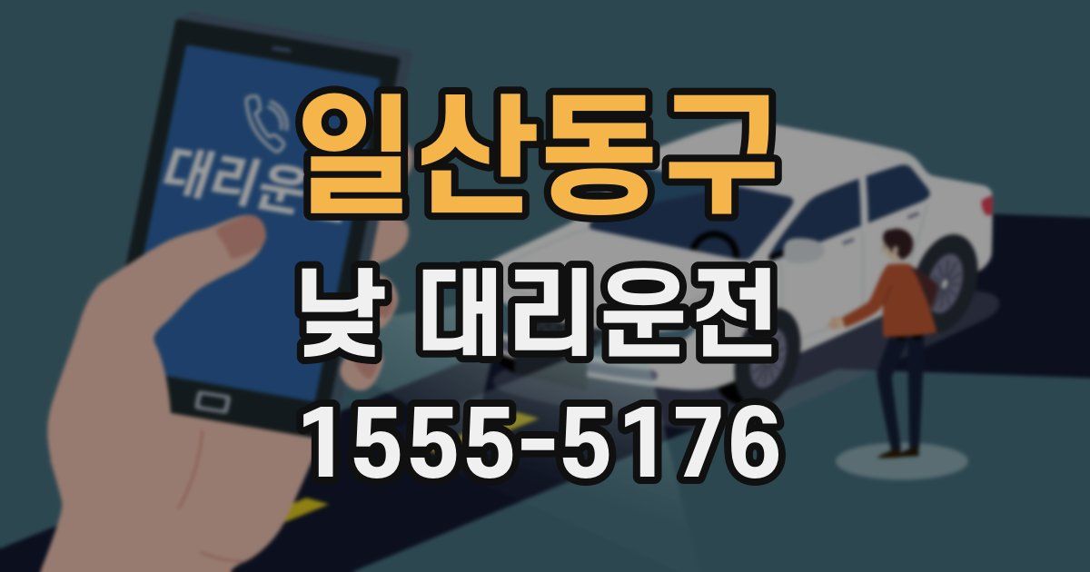 일산동구 낮 대리운전