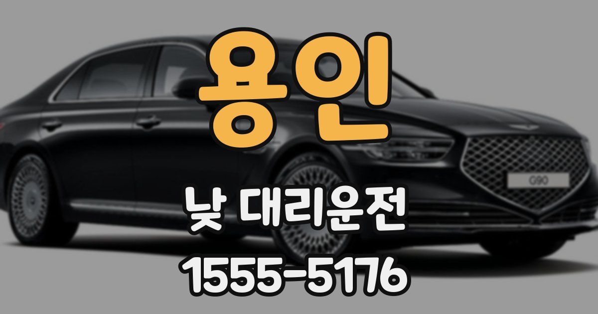 용인 낮 대리운전