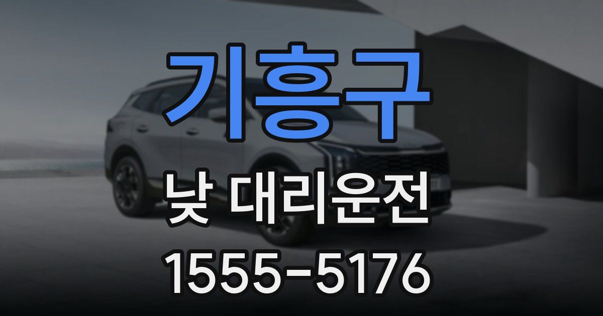 기흥구 낮 대리운전