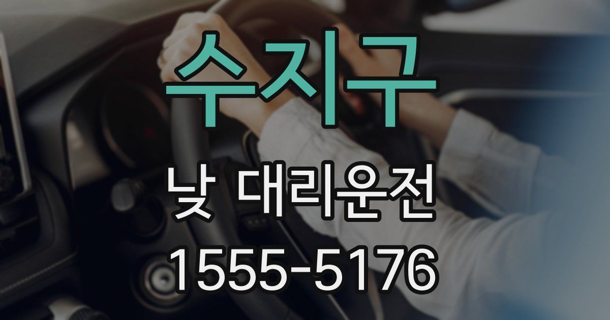 수지구 낮 대리운전