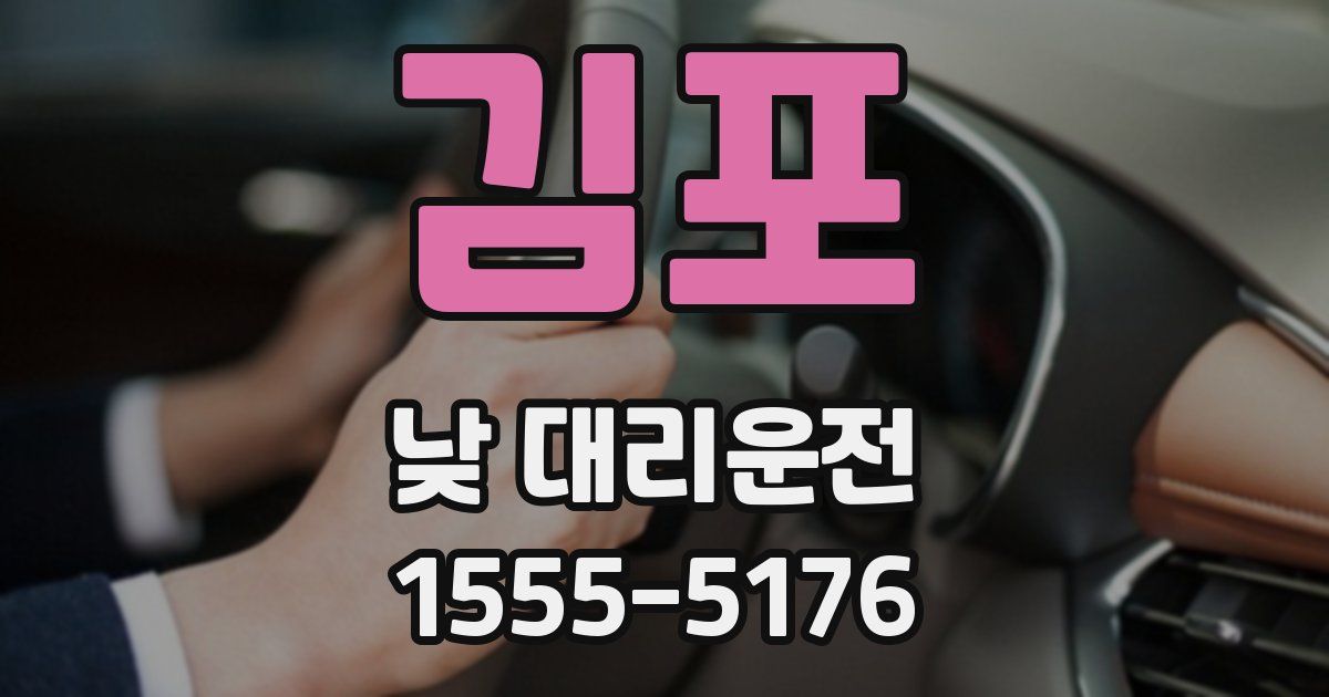 김포 낮 대리운전