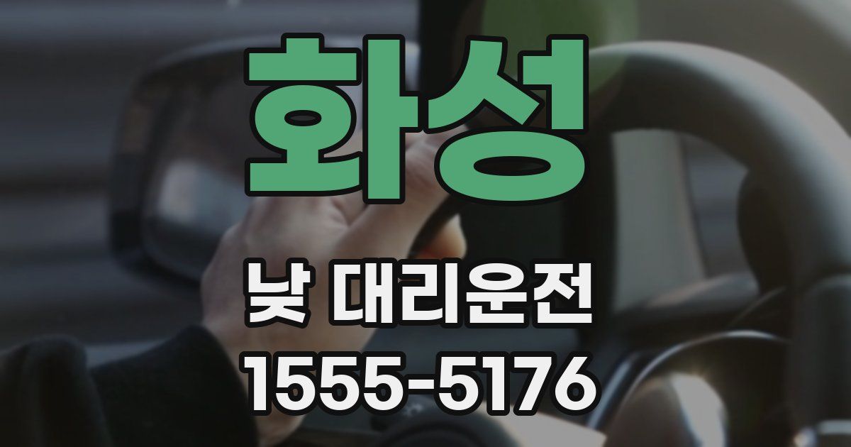 화성 낮 대리운전