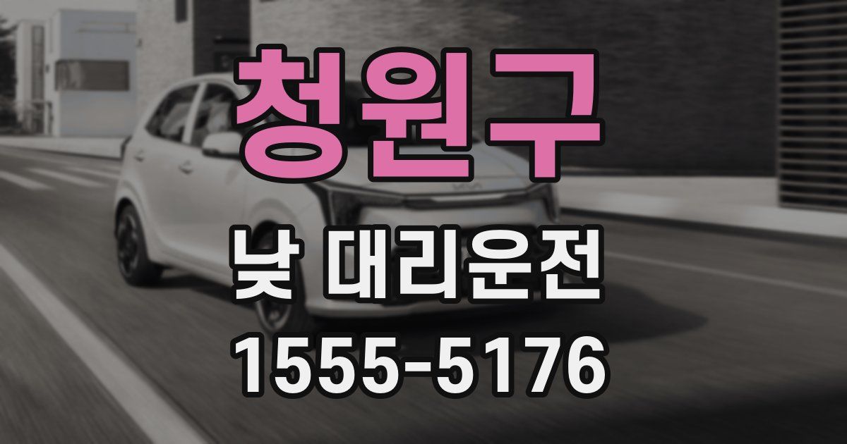 청원구 낮 대리운전
