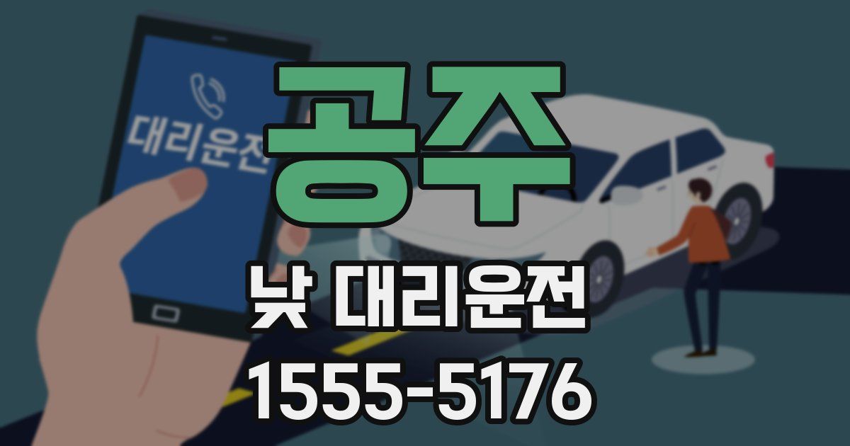 공주 낮 대리운전